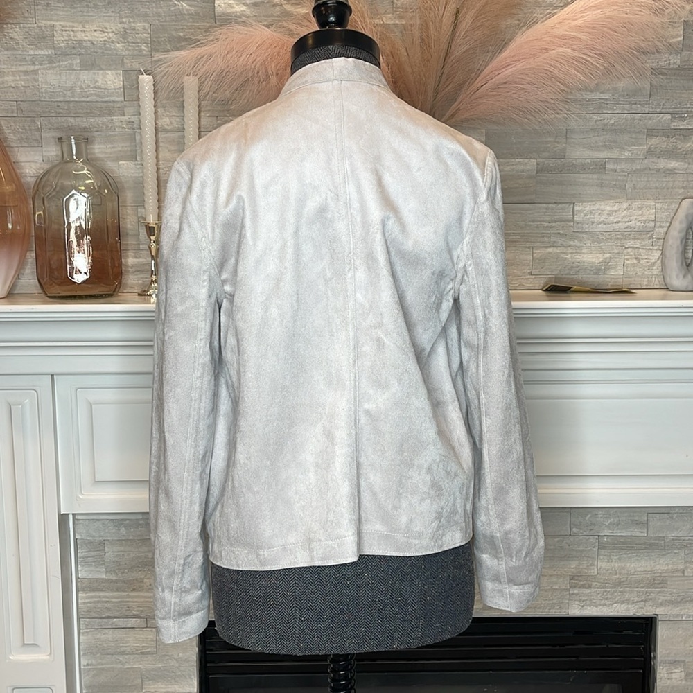 BB Dakota Women's Grey and Cream Jacket Small - Picture 6 of 9